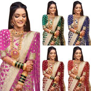 Women's Banarasi Saree Pure Kanjivaram Silk Saree Soft new ladies 2025 Design Wear Pattu Sarees Latest Sadi Party Sari collections With Blouse Piece