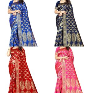 Women's Art Silk Maroon Kanchipuram Saree