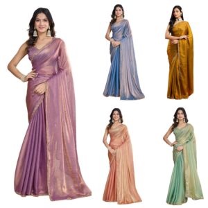 Women's Two Tone Fendy Chiffon Saree