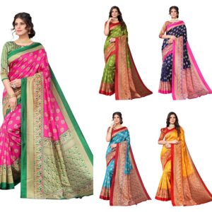 Womens Jacquard Standard Length Saree