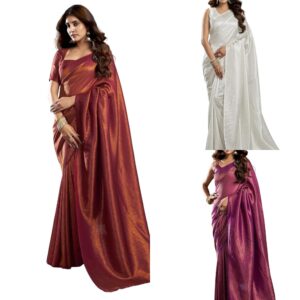 Women's Jacquard Silk Blend Saree