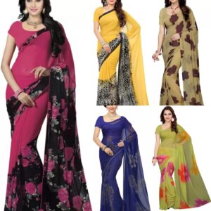 Women Georgette Standard Length Saree