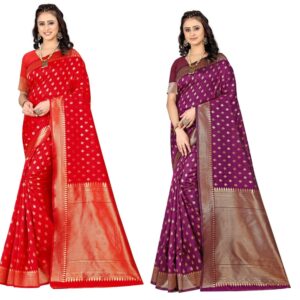 Women's Banarasi Saree Pure Kanjivaram Silk Saree Soft new ladies 2023 Design Wear Pattu Sarees Latest Cotton Party Sari collections With Blouse Piece