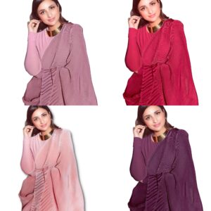 Women's Woven Synthetic Saree With Blouse Piece